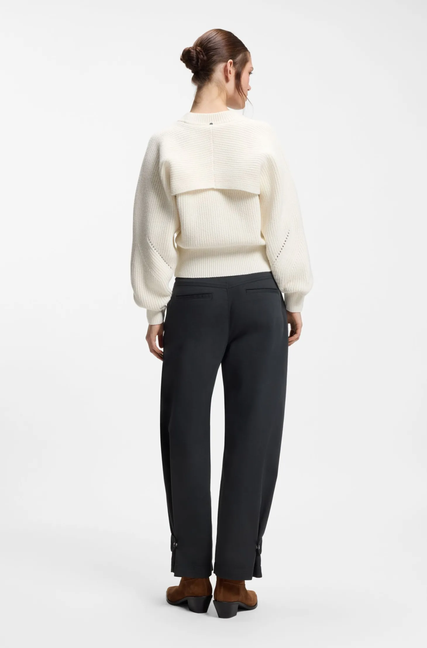 Relaxed-Fit Pullover mit Lochstrickmuster