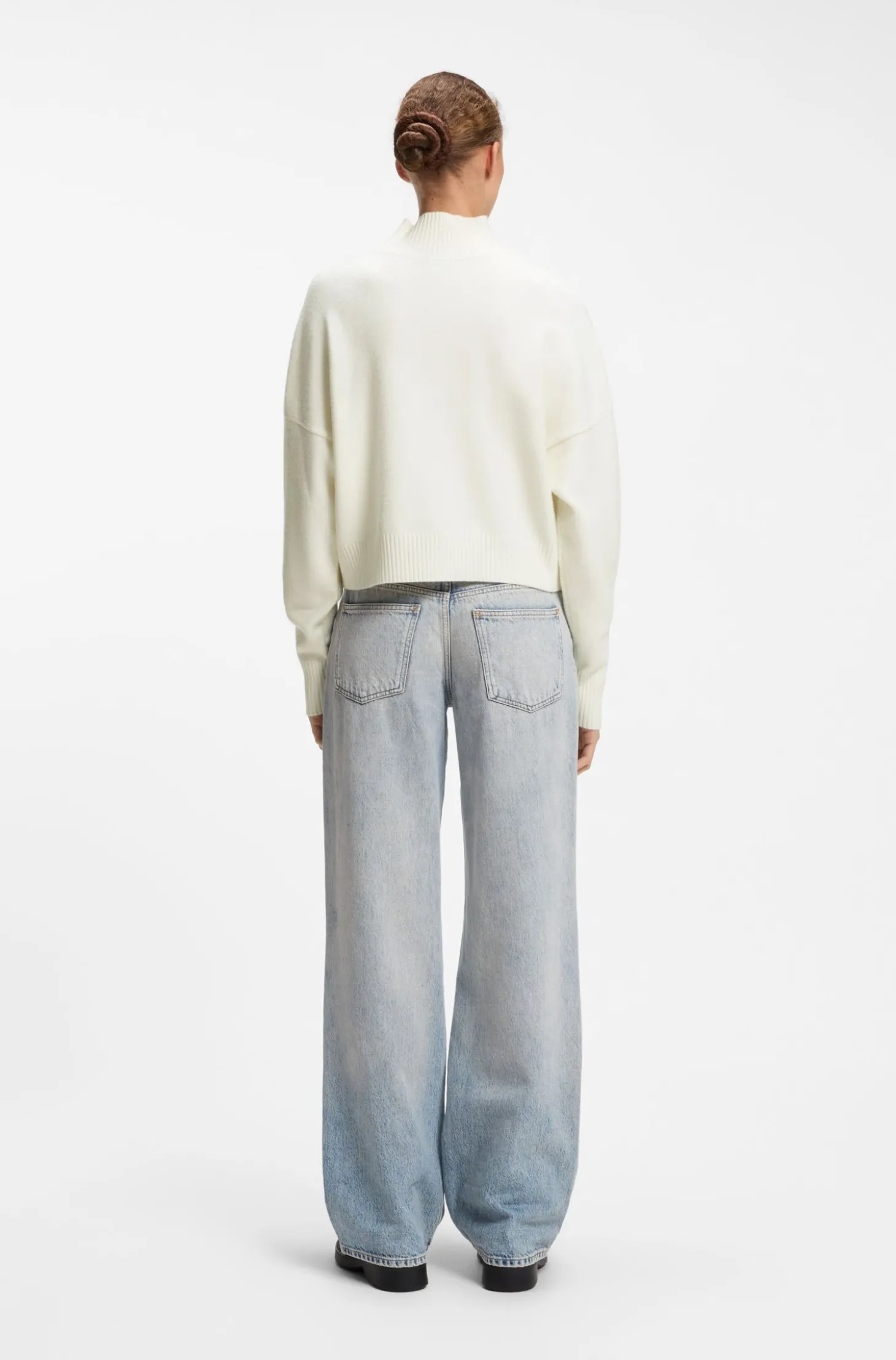 Relaxed-Fit Pullover mit Stehkragen