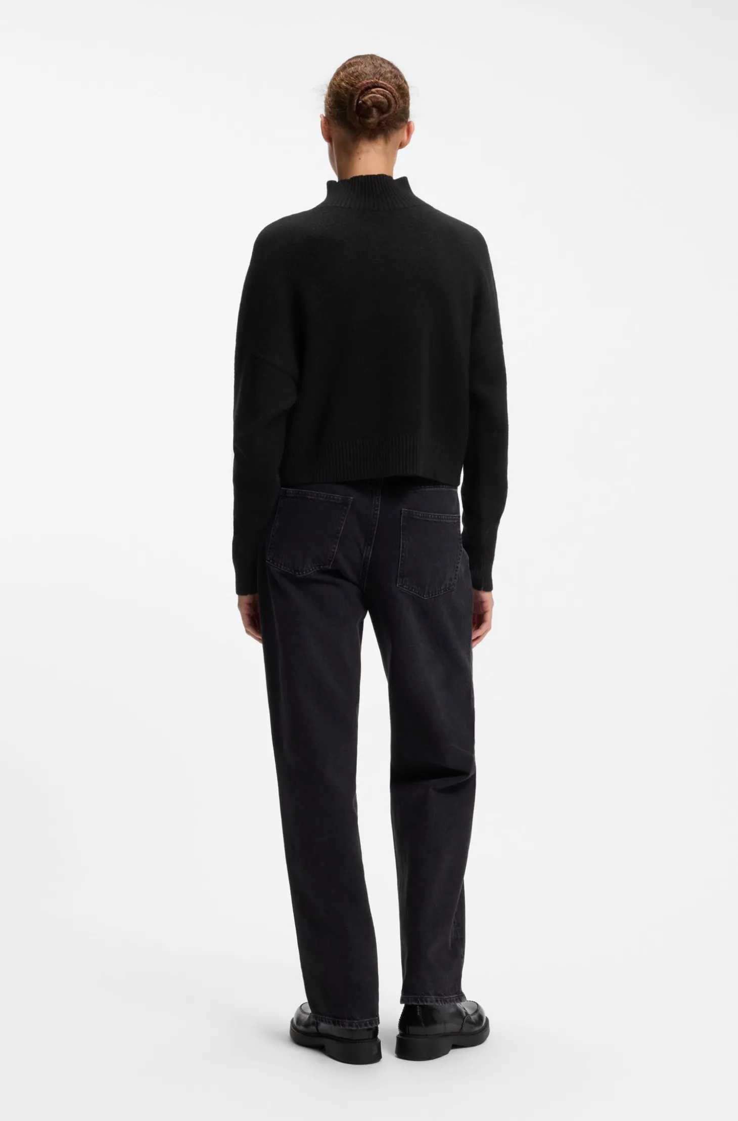 Relaxed-Fit Pullover mit Stehkragen