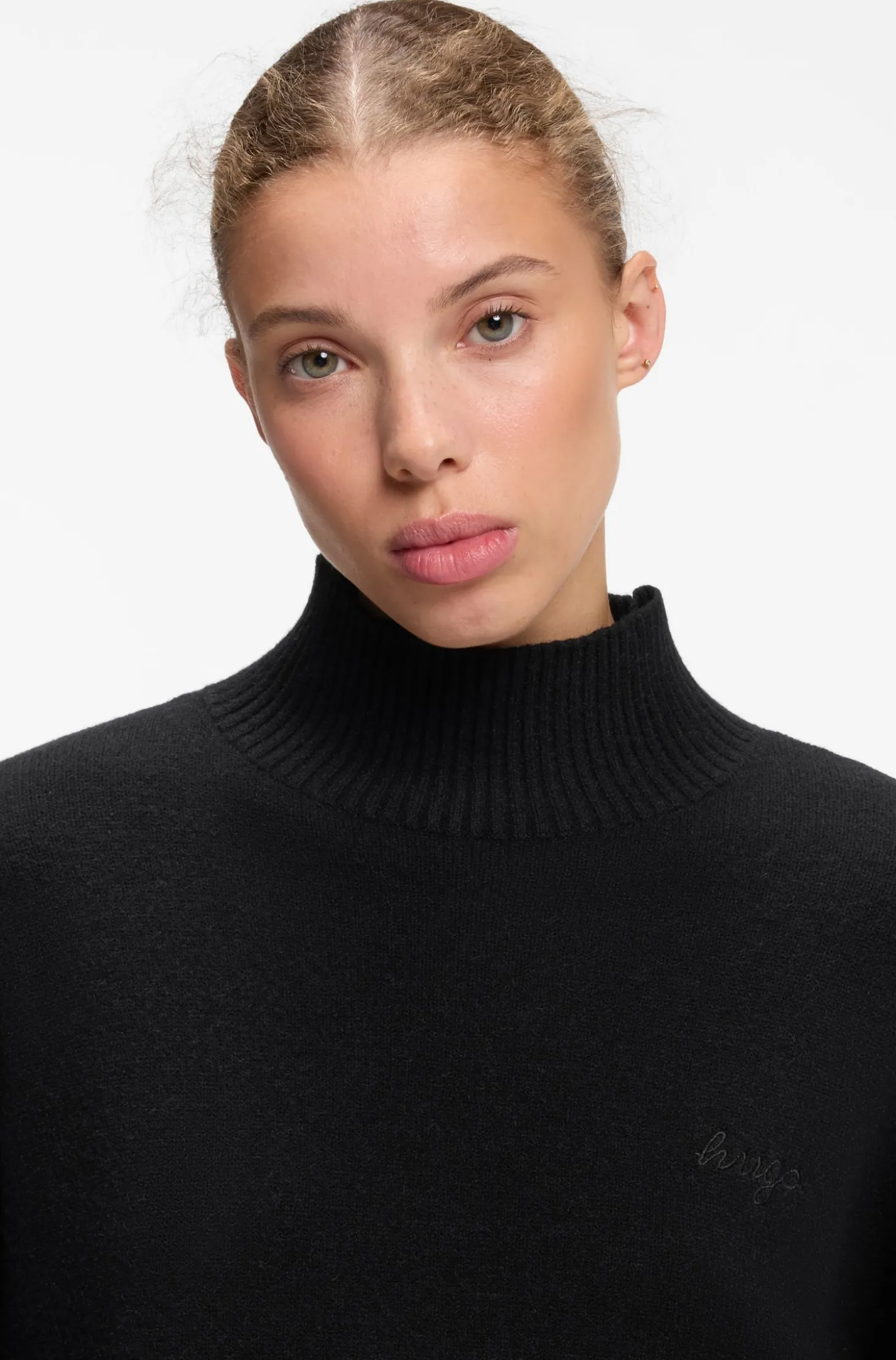 Relaxed-Fit Pullover mit Stehkragen
