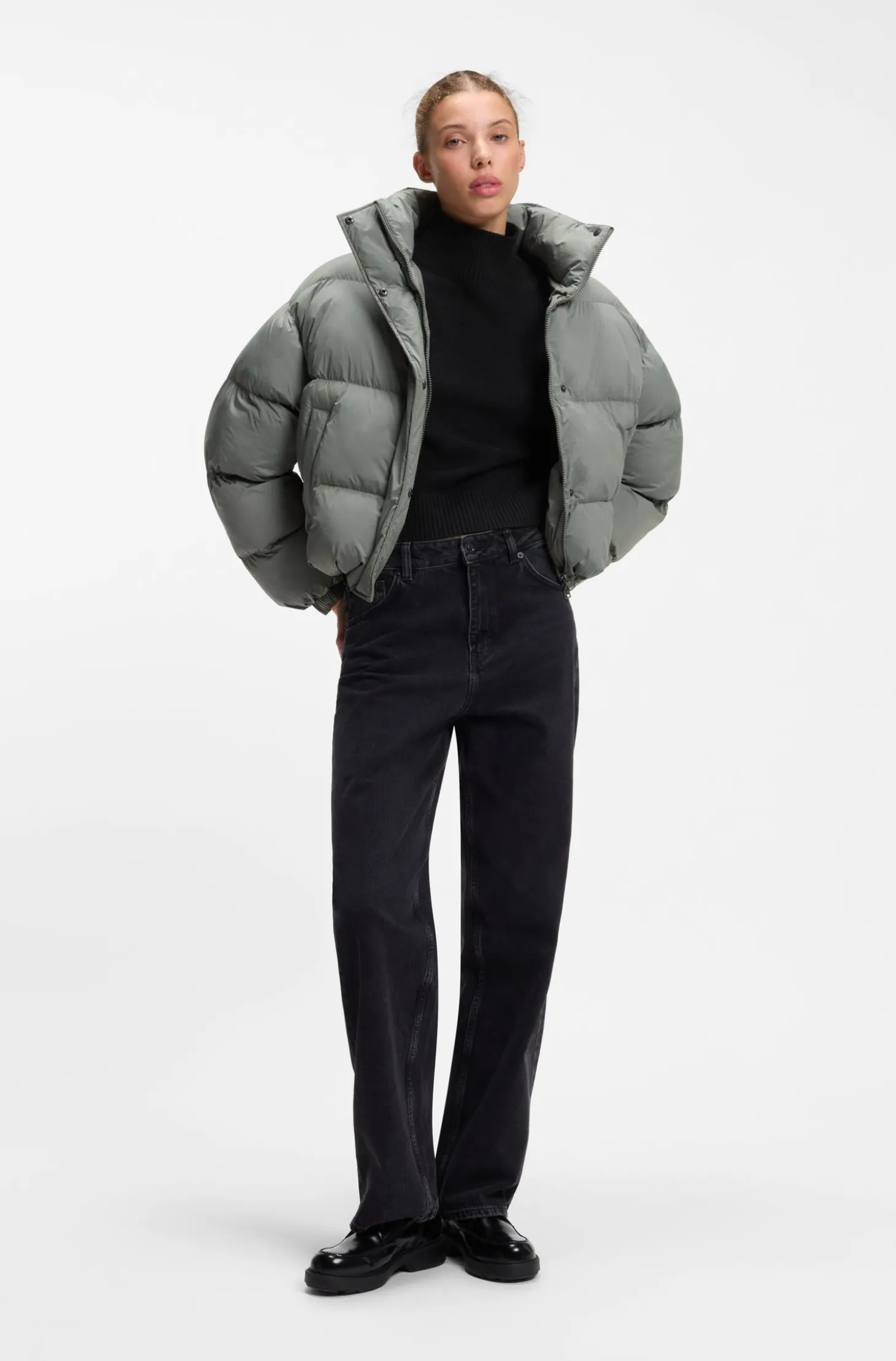 Relaxed-Fit Pullover mit Stehkragen