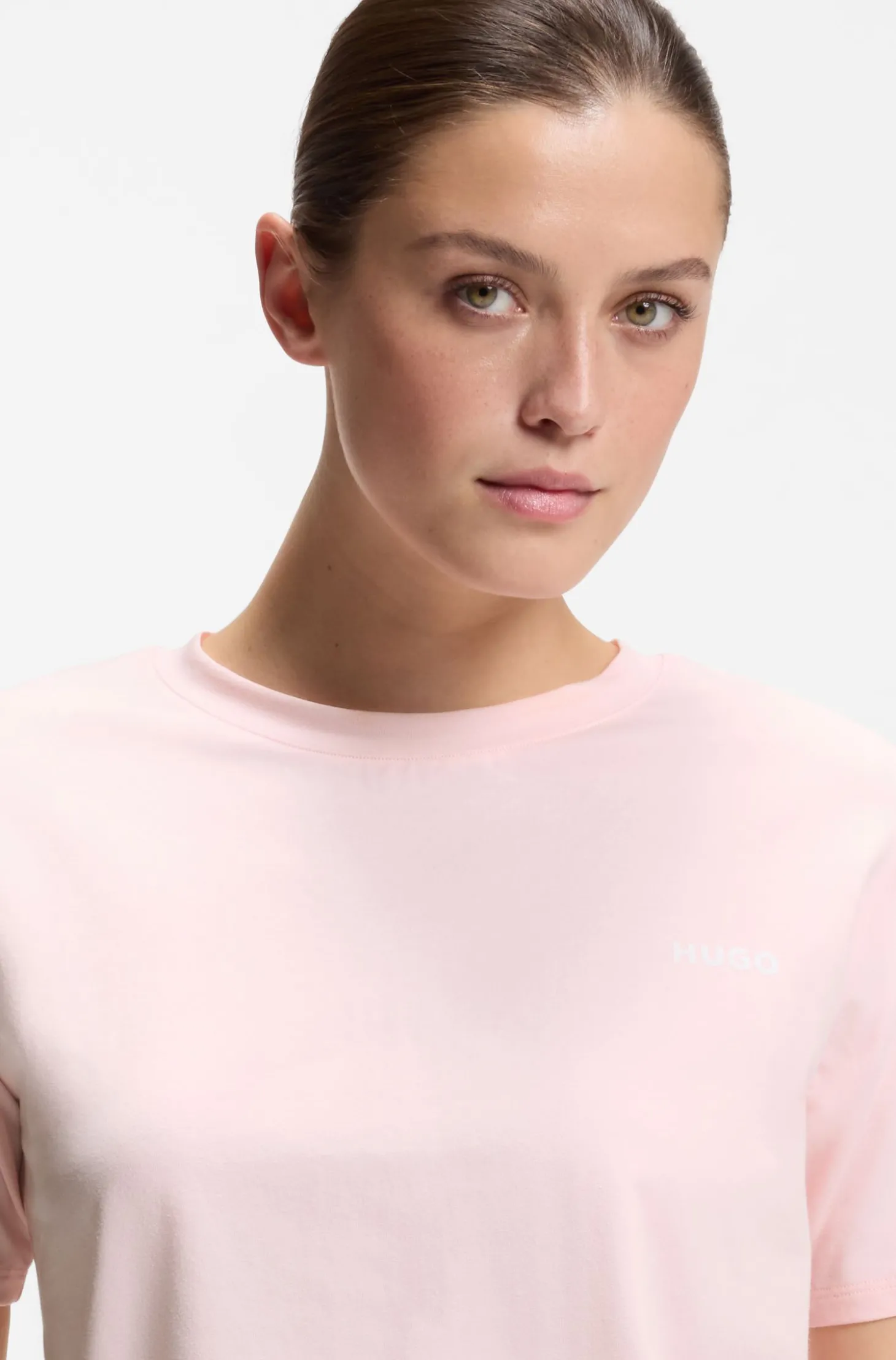 Relaxed-Fit Pyjama-Top aus Stretch-Baumwolle