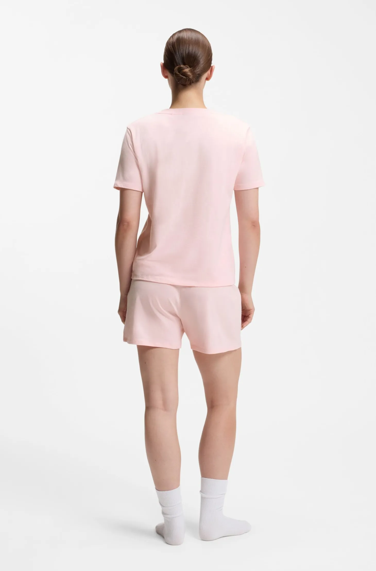 Relaxed-Fit Pyjama-Top aus Stretch-Baumwolle