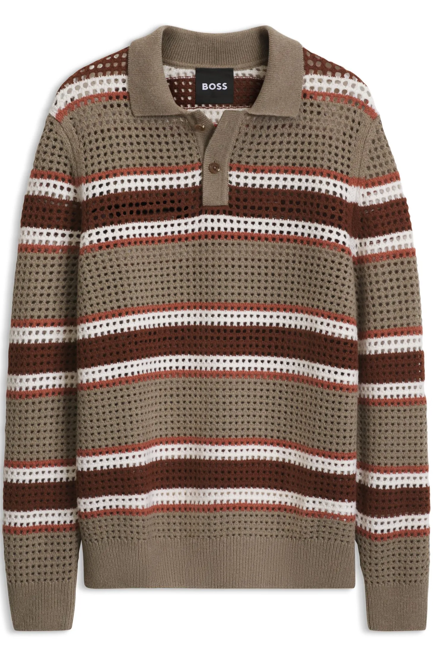 Relaxed-Fit Rugby-Pullover aus Woll-Mix