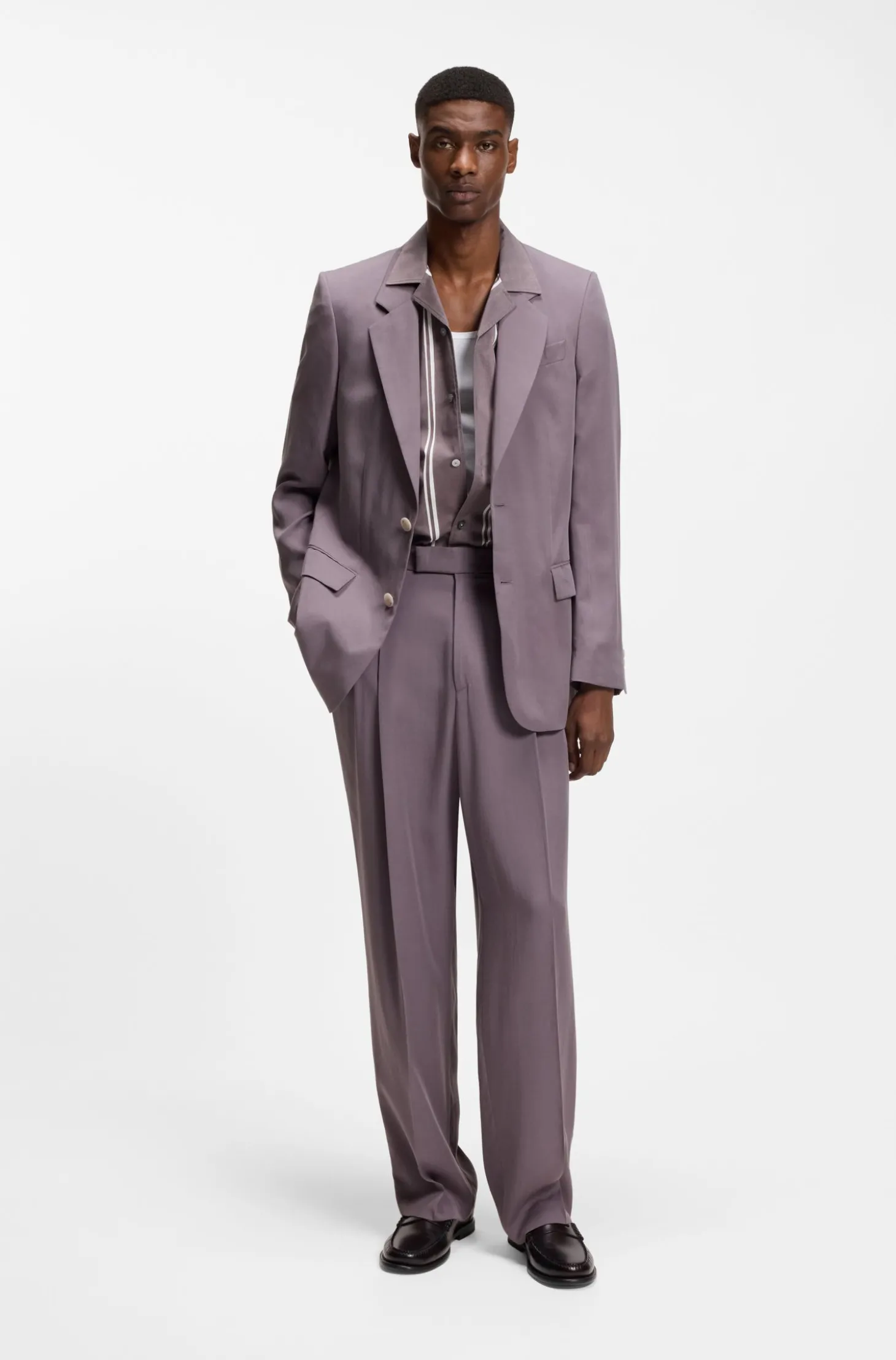 Relaxed-Fit Sakko aus Twill