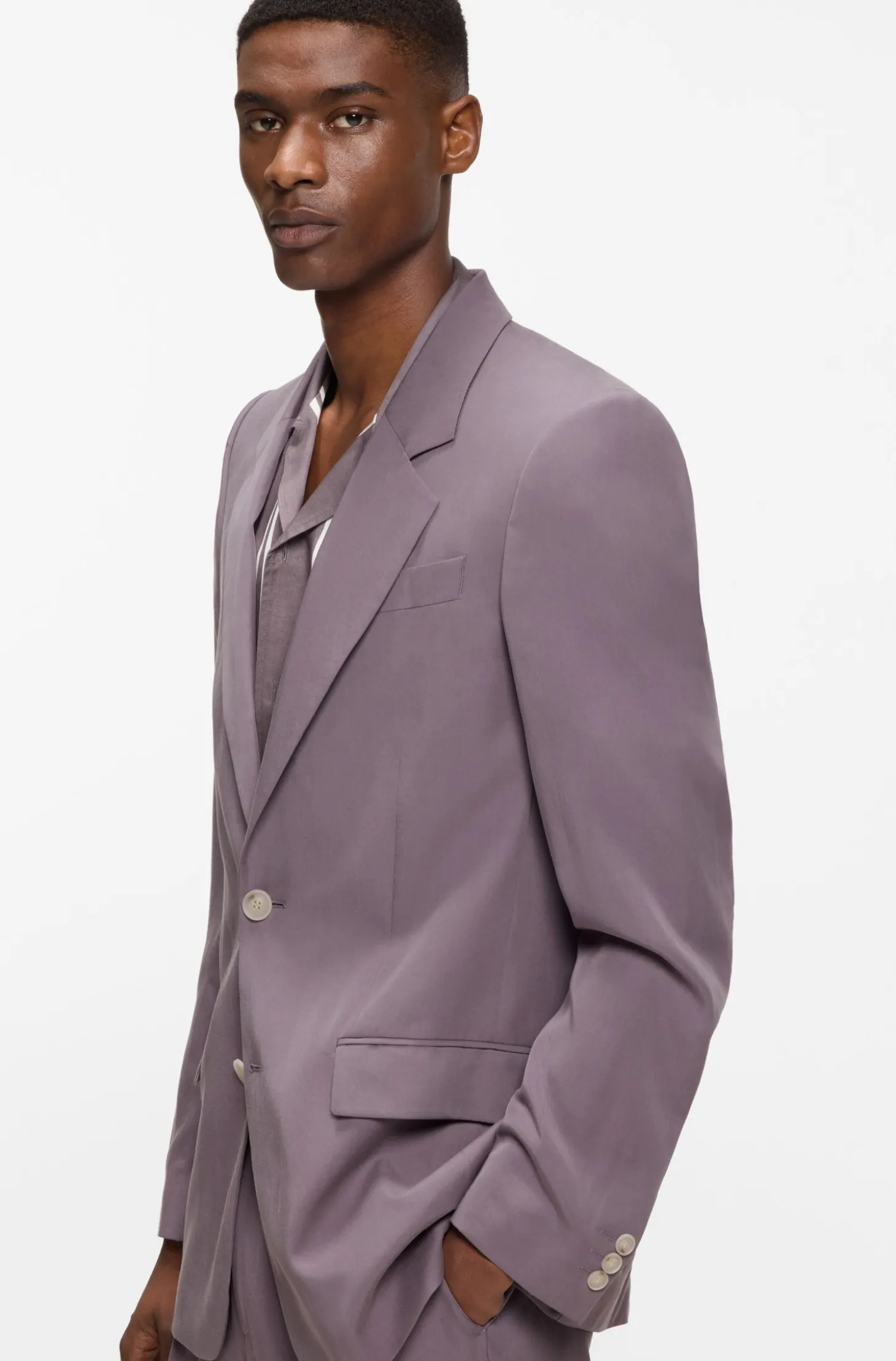 Relaxed-Fit Sakko aus Twill