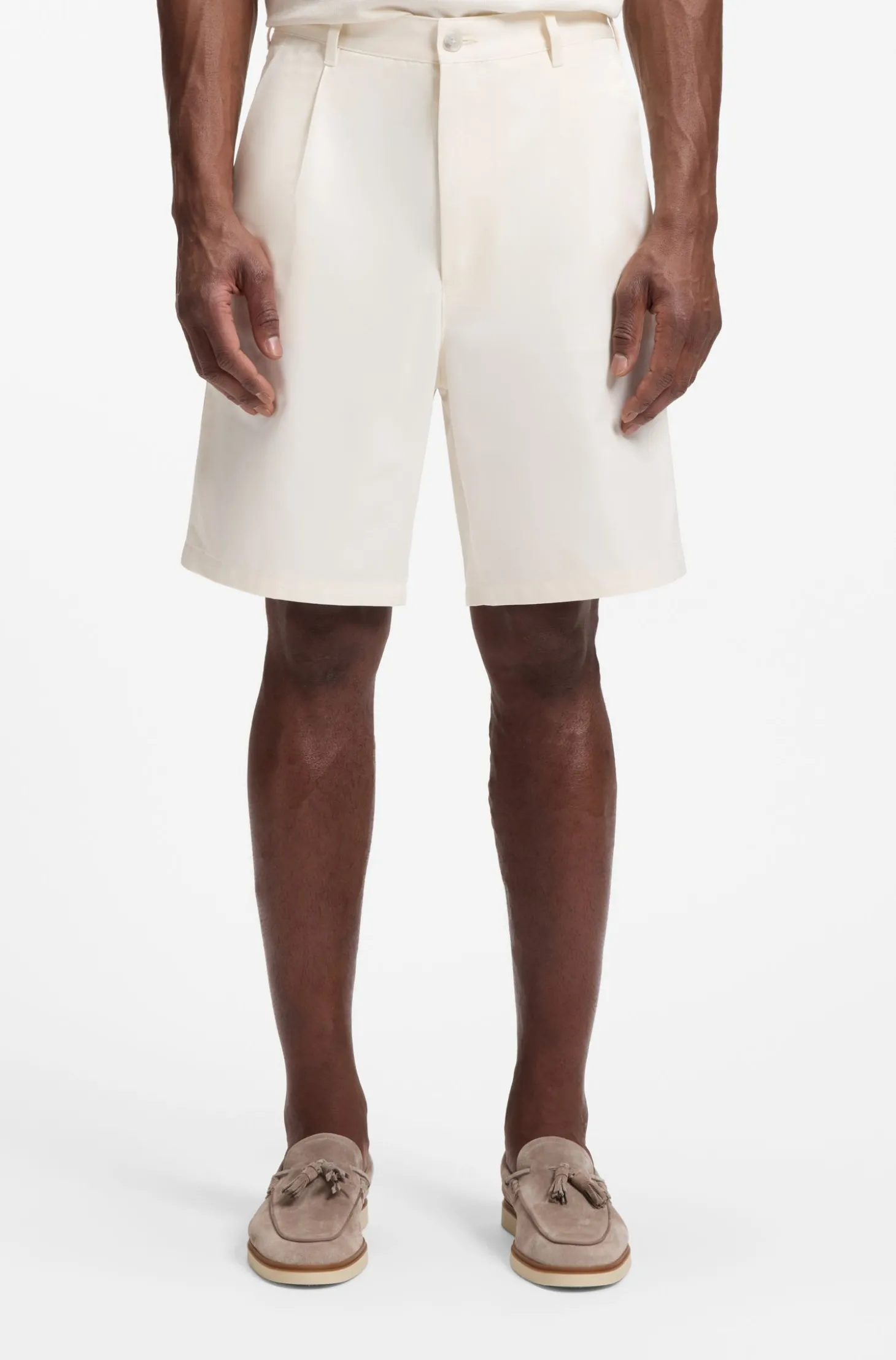 Relaxed-Fit Shorts aus Baumwolle mit Twill-Struktur