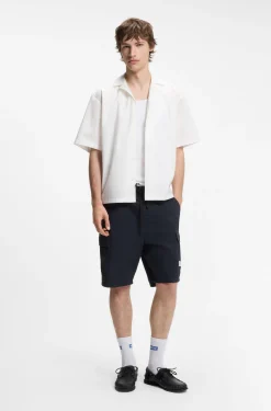 Relaxed-Fit Shorts aus Baumwoll-Ripstop