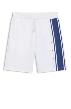Relaxed-Fit Shorts aus Baumwoll-Terry mit Seitenstreifen