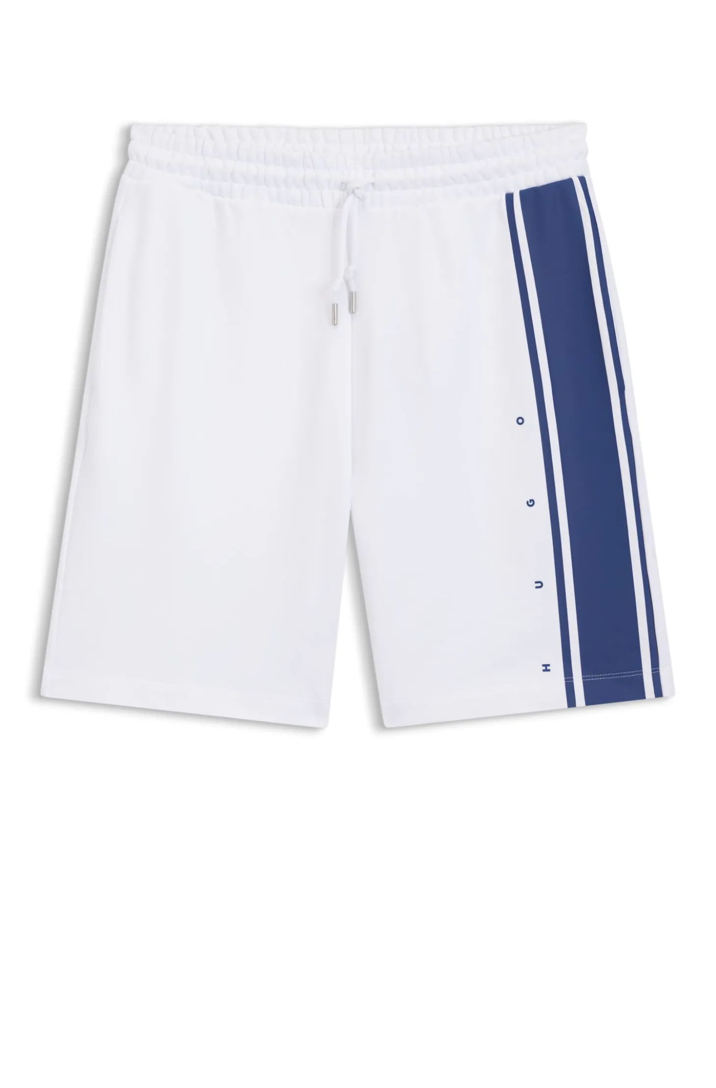 Relaxed-Fit Shorts aus Baumwoll-Terry mit Seitenstreifen