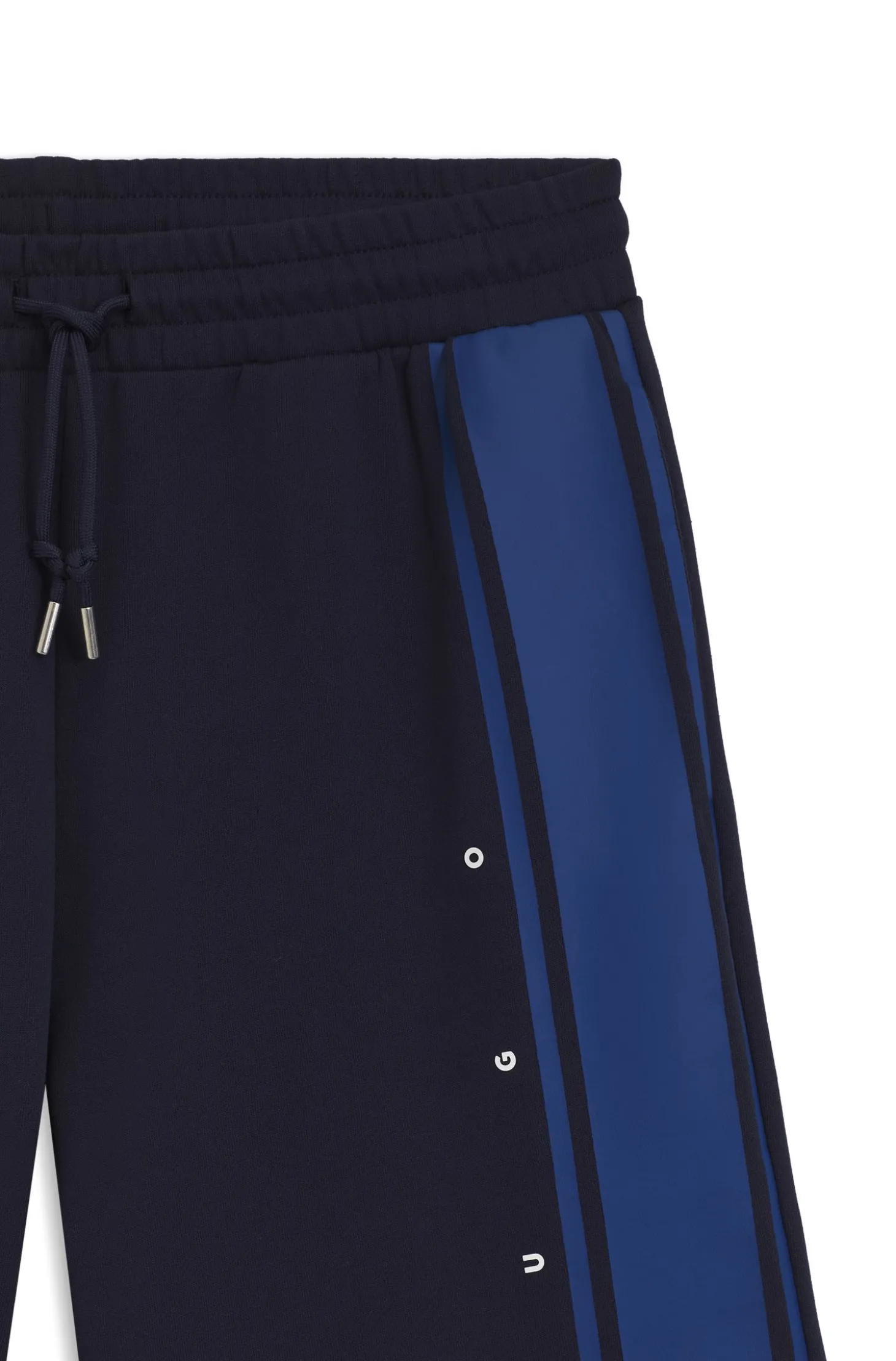 Relaxed-Fit Shorts aus Baumwoll-Terry mit Seitenstreifen