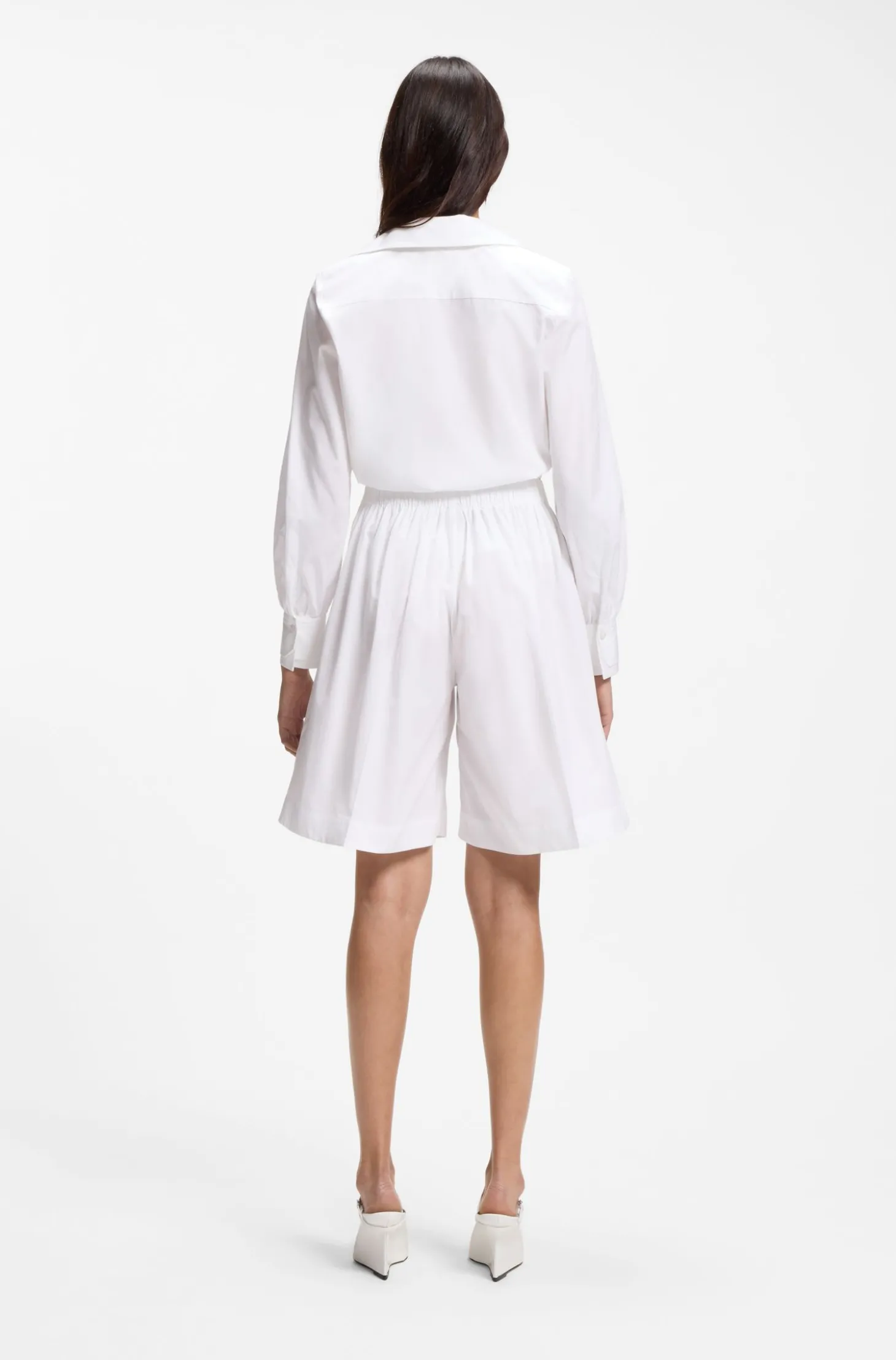 Relaxed-Fit Shorts aus Baumwoll-Popeline