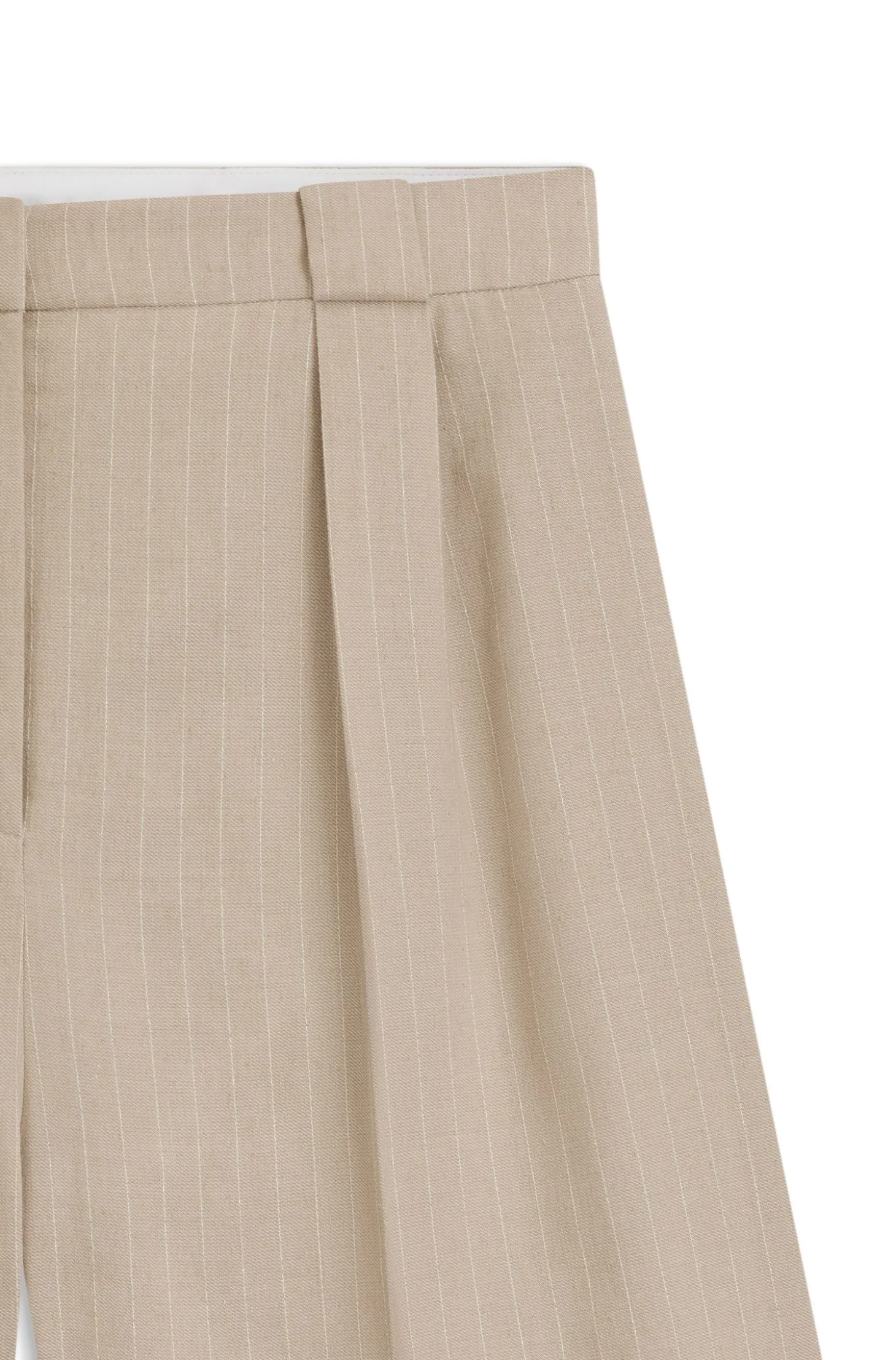 Relaxed-Fit Shorts aus Baumwoll-Mix mit Nadelstreifen