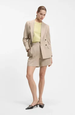 Relaxed-Fit Shorts aus Baumwoll-Mix mit Nadelstreifen