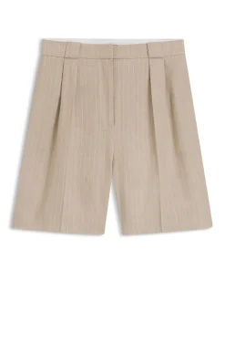 Relaxed-Fit Shorts aus Baumwoll-Mix mit Nadelstreifen