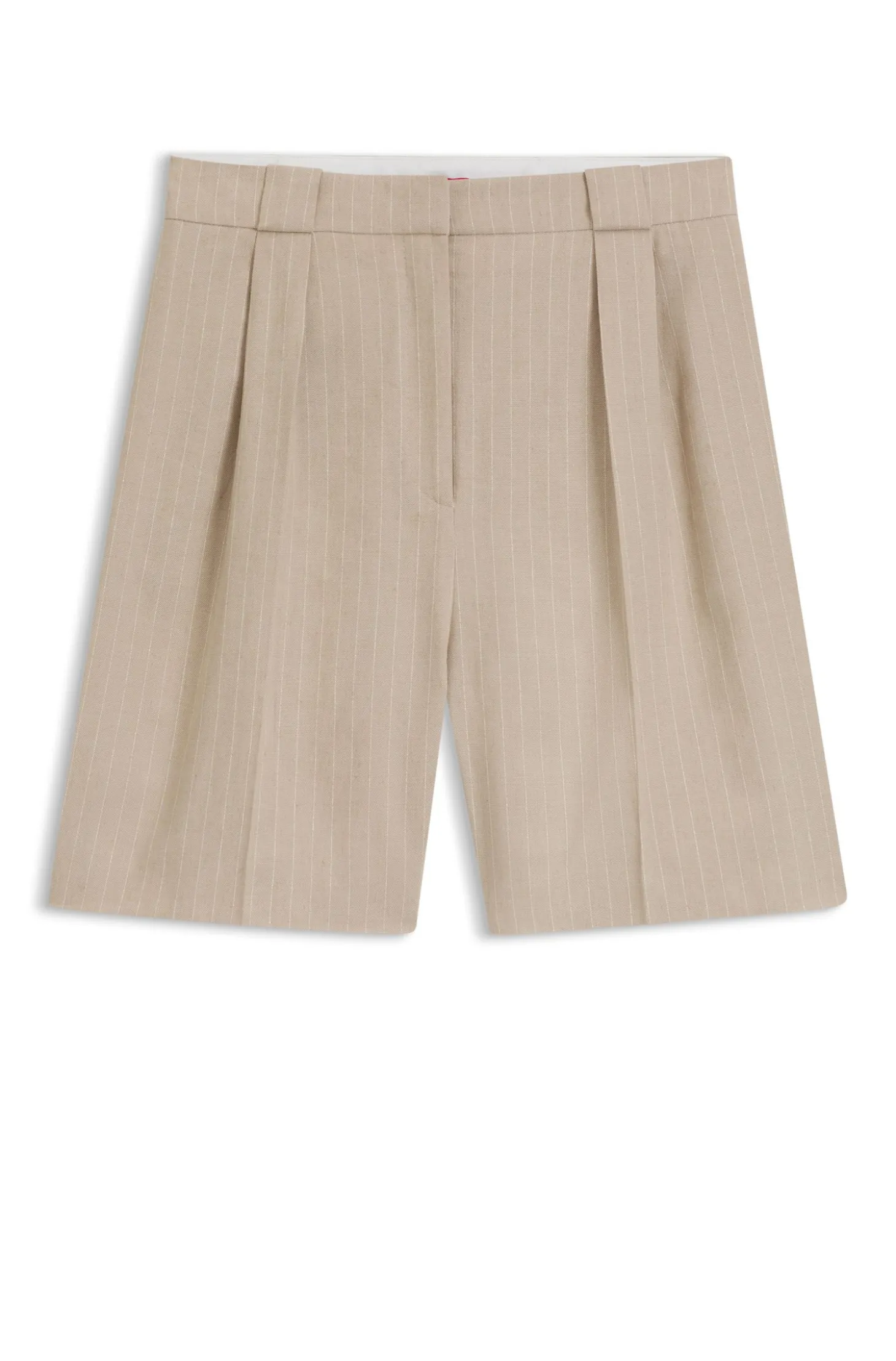 Relaxed-Fit Shorts aus Baumwoll-Mix mit Nadelstreifen