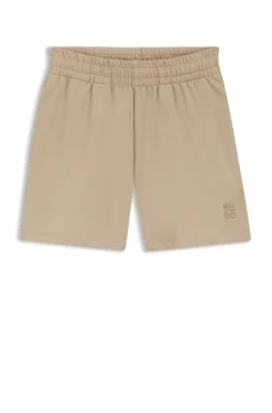 Relaxed-Fit Shorts aus Baumwoll-Terry mit Logo-Stickerei