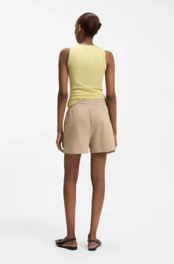 Relaxed-Fit Shorts aus Baumwoll-Terry mit Logo-Stickerei