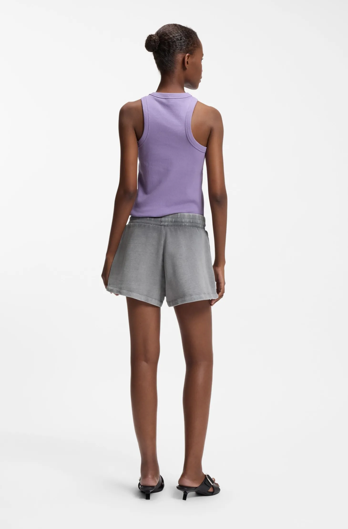 Relaxed-Fit Shorts aus Baumwoll-Terry mit geprägtem Logo