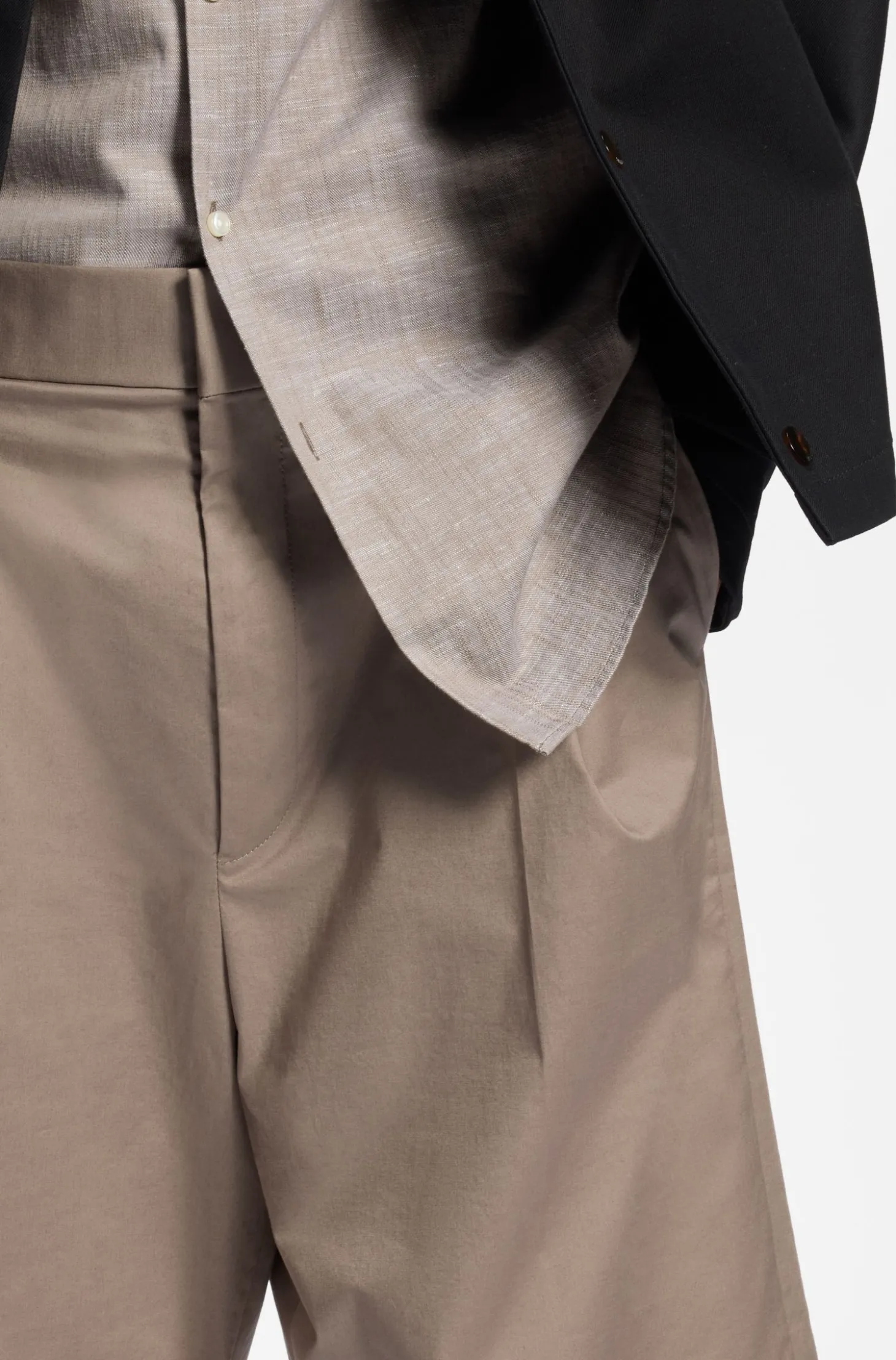 Relaxed-Fit Shorts aus elastischem Baumwoll-Twill