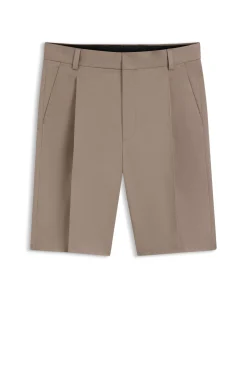 Relaxed-Fit Shorts aus elastischem Baumwoll-Twill