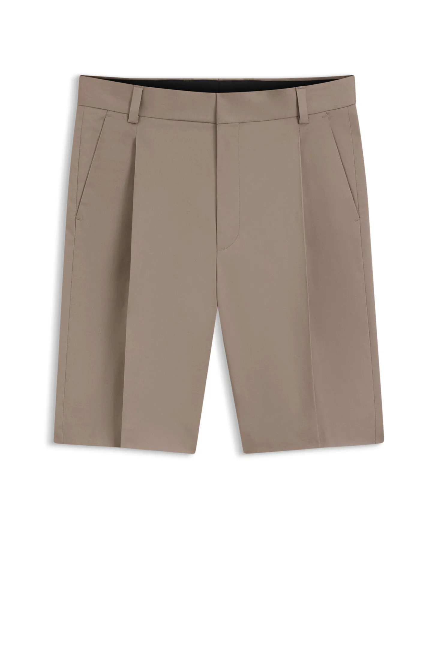Relaxed-Fit Shorts aus elastischem Baumwoll-Twill
