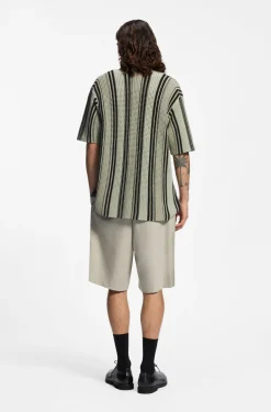 Relaxed-Fit Shorts mit Hahnentritt-Muster