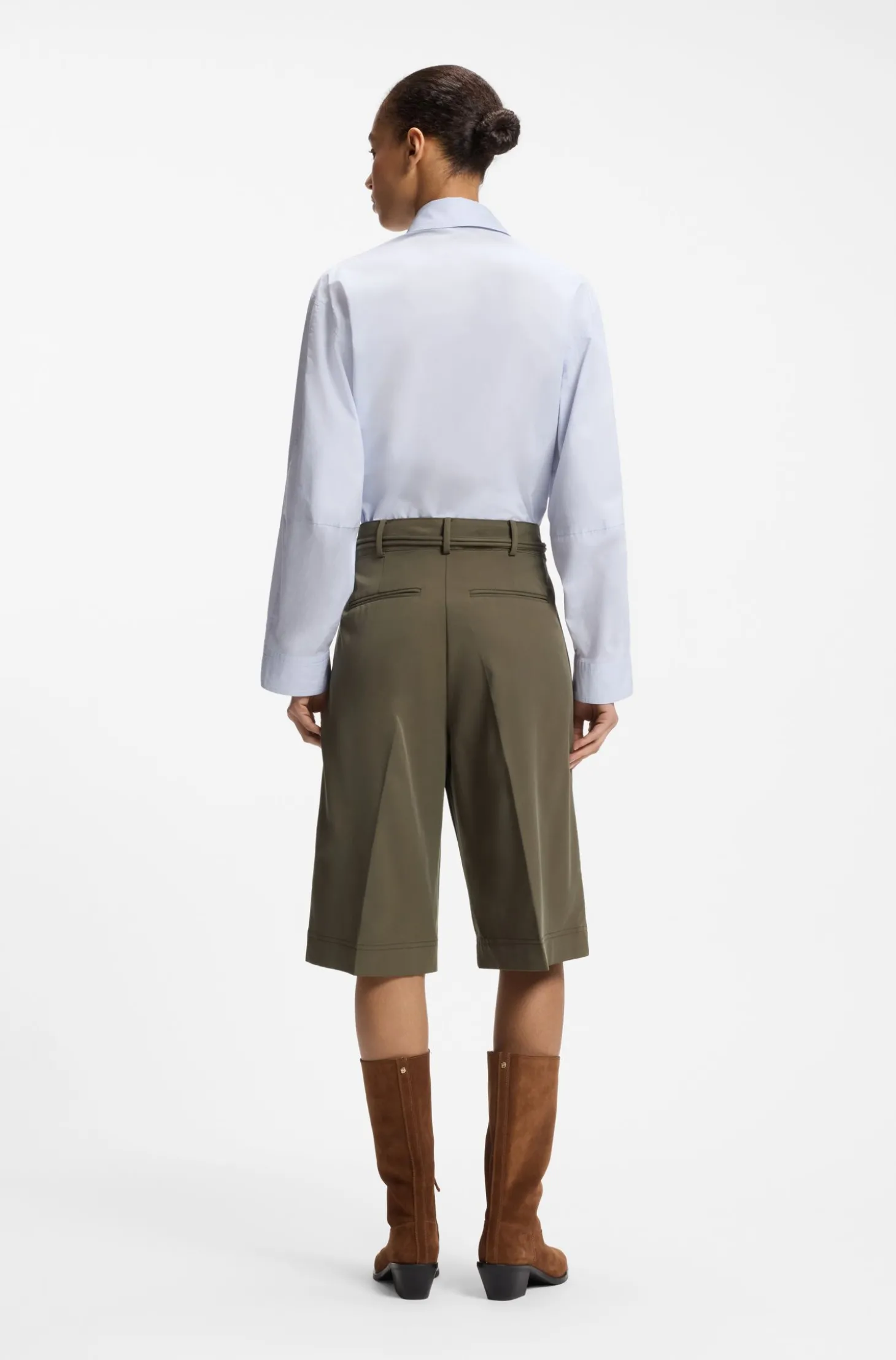 Relaxed-Fit Shorts mit Schnallengürtel