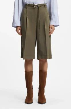 Relaxed-Fit Shorts mit Schnallengürtel