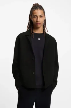 Relaxed-Fit Strickjacke mit aufgesetzten Taschen