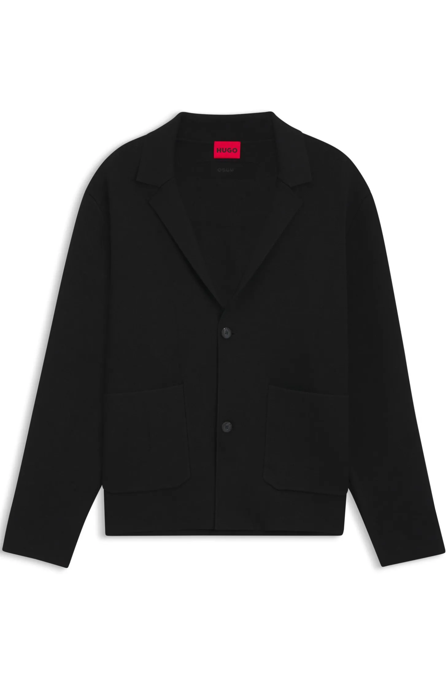 Relaxed-Fit Strickjacke mit aufgesetzten Taschen