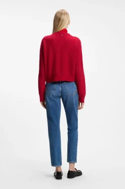 Relaxed-Fit Strickjacke mit Lochstrick-Details