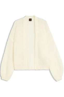 Relaxed-Fit Strickjacke mit offener Strickstruktur