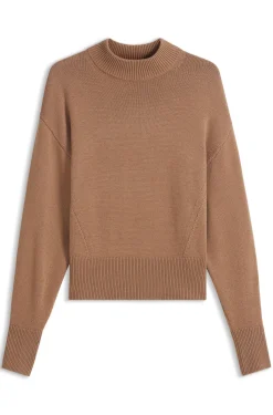 Relaxed-Fit Strickpullover mit Stehkragen