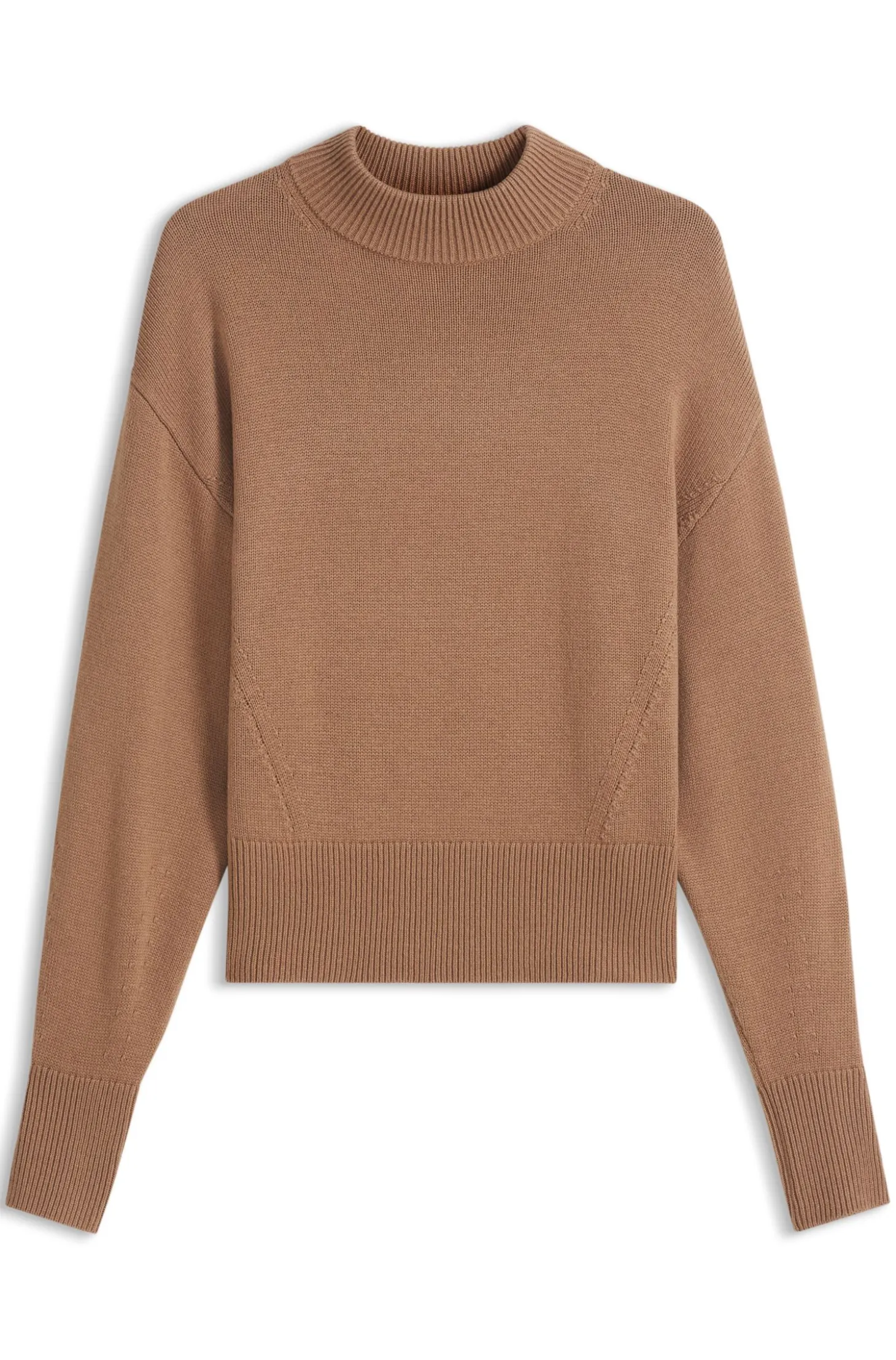 Relaxed-Fit Strickpullover mit Stehkragen