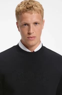 Relaxed-Fit Sweatshirt aus Baumwoll-Terry mit Logo-Stickerei