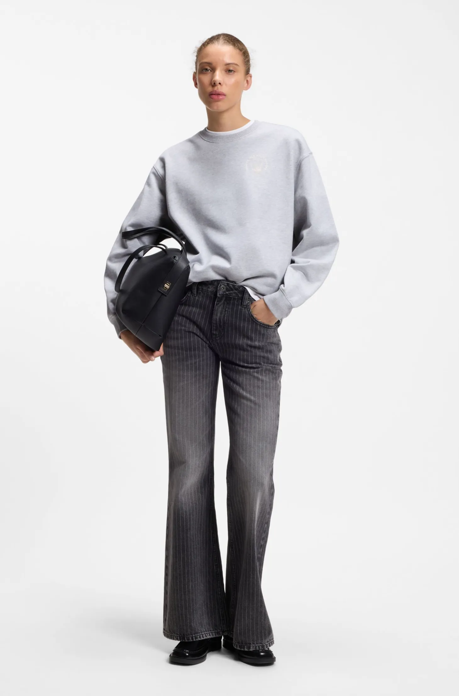 Relaxed-Fit Sweatshirt aus Baumwoll-Terry mit Grafik-Prints