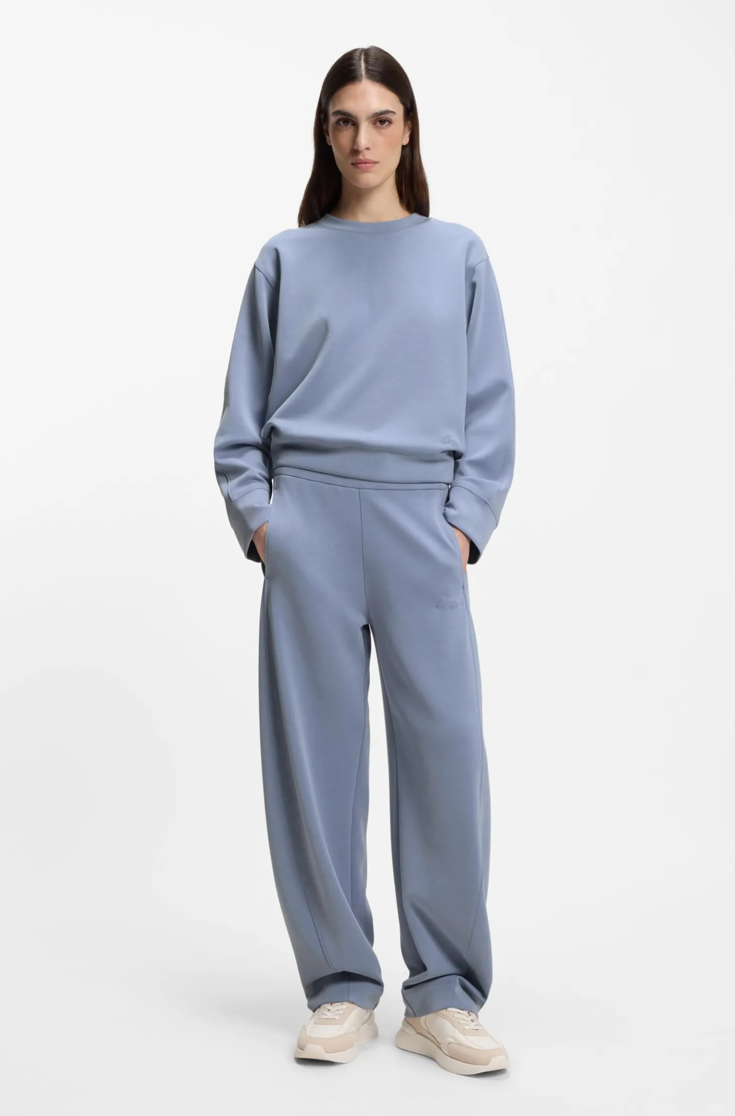 Relaxed-Fit Sweatshirt mit Logo-Stickerei