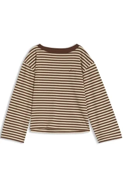 Relaxed-Fit Top aus Baumwoll-Jersey mit Streifen-Muster