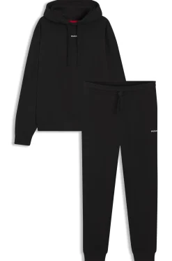 Relaxed-Fit Trainingsanzug-Set aus Baumwolle mit Logo