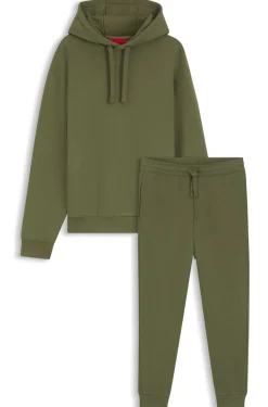 Relaxed-Fit Trainingsanzug-Set aus Baumwolle mit Logo