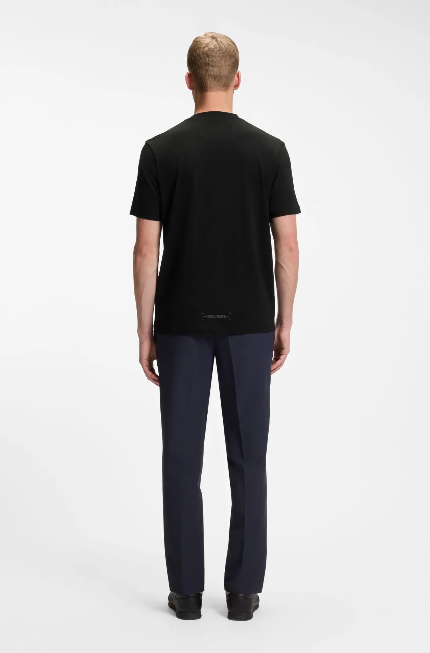 Relaxed-Fit T-Shirt aus Baumwoll-Mix mit Elasthan-Anteil