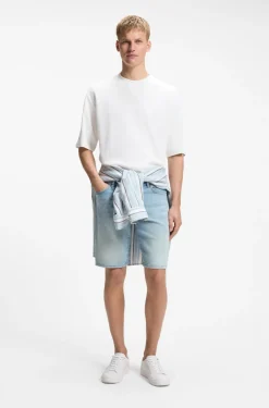 Relaxed-Fit T-Shirt aus Baumwolle mit Waffelstruktur