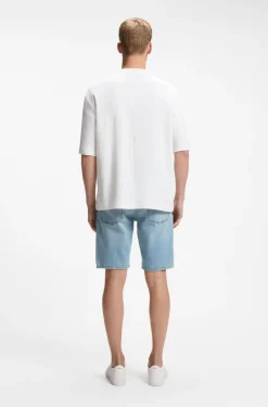 Relaxed-Fit T-Shirt aus Baumwolle mit Waffelstruktur