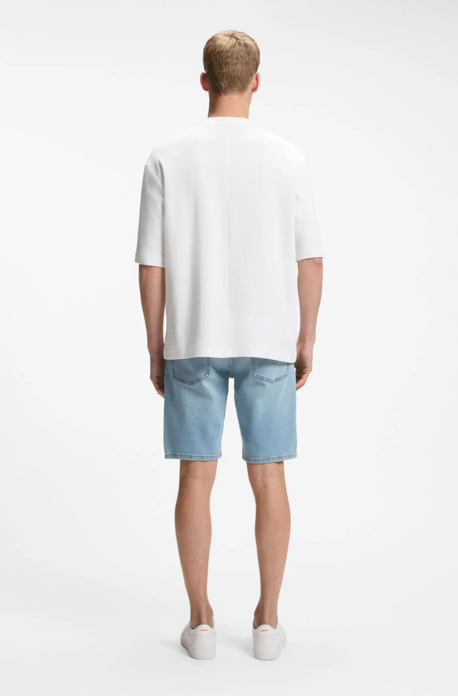 Relaxed-Fit T-Shirt aus Baumwolle mit Waffelstruktur