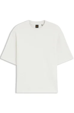 Relaxed-Fit T-Shirt aus Baumwolle mit Waffelstruktur