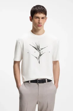 Relaxed-Fit T-Shirt aus Baumwolle mit Artwork und Logo