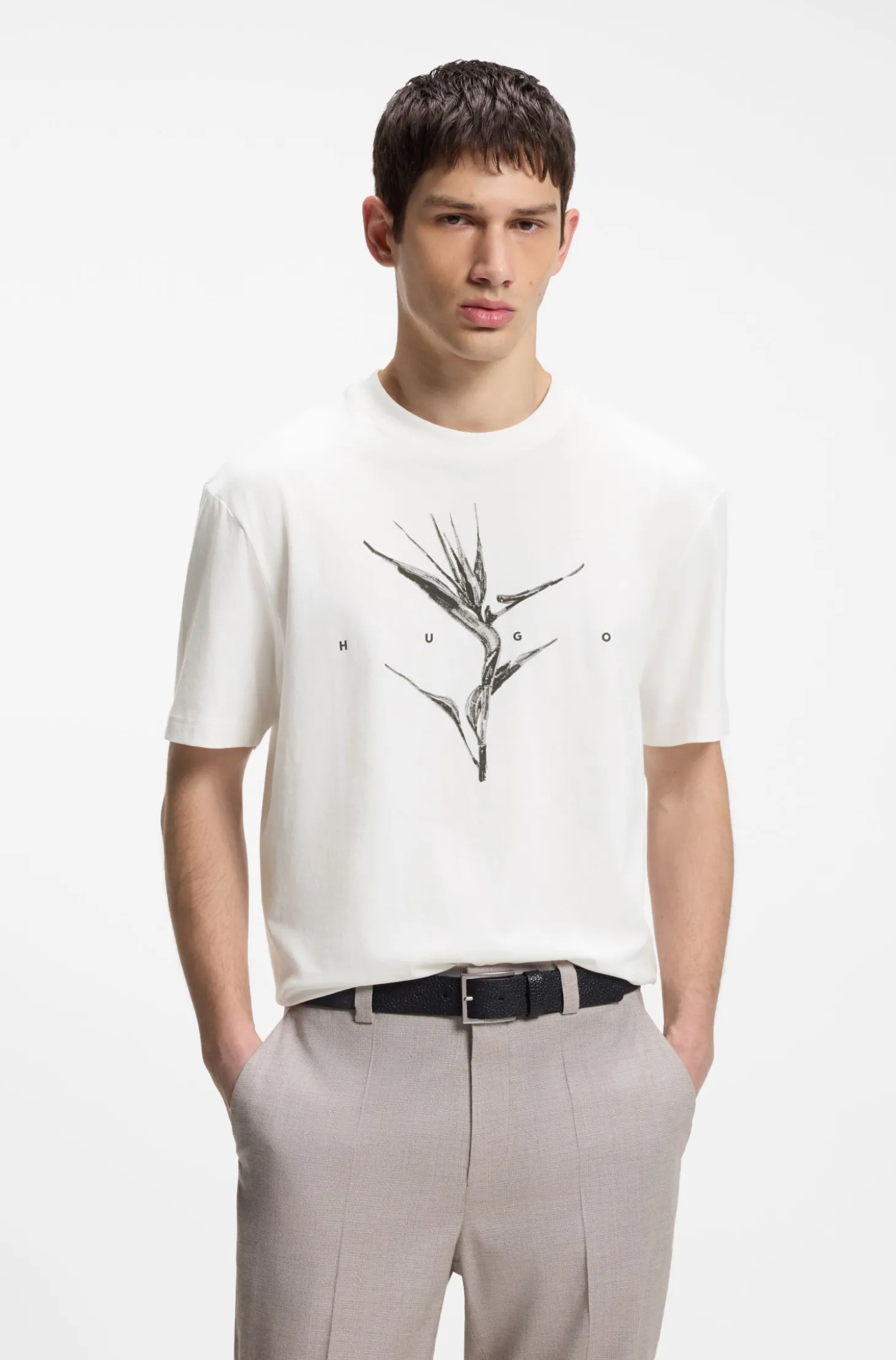 Relaxed-Fit T-Shirt aus Baumwolle mit Artwork und Logo