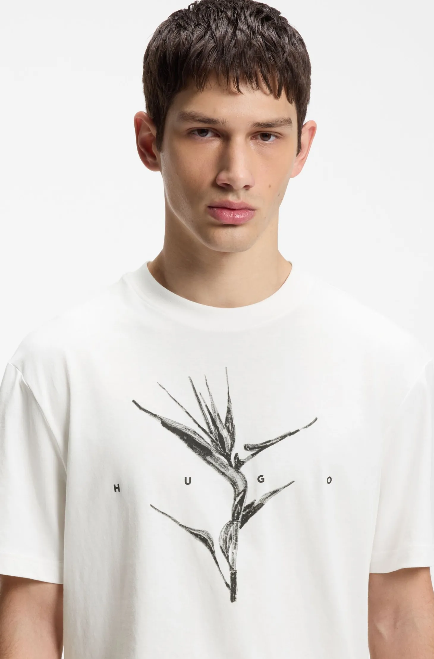 Relaxed-Fit T-Shirt aus Baumwolle mit Artwork und Logo