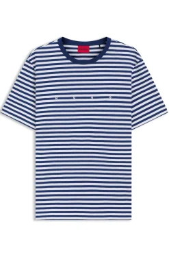 Relaxed-Fit T-Shirt aus Baumwoll-Jersey mit Streifen-Muster
